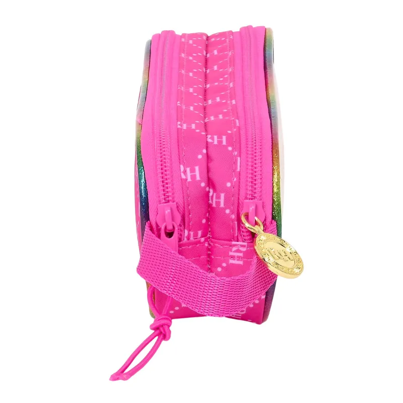 Kaksilokeroinen laukkku Rainbow High Fuksia (21 x 8 x 6 cm)